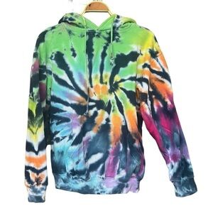 Dreamsicle Women's Size S Tie Dye Oversized Hoodie Sweatshirt Multicolored